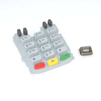 แป้นพิมพ์เครื่อง POS ยางซิลิโคนสำหรับ Verifone