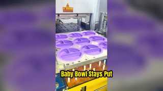 No More Messy Mealtime ชามเด็กซิลิโคน